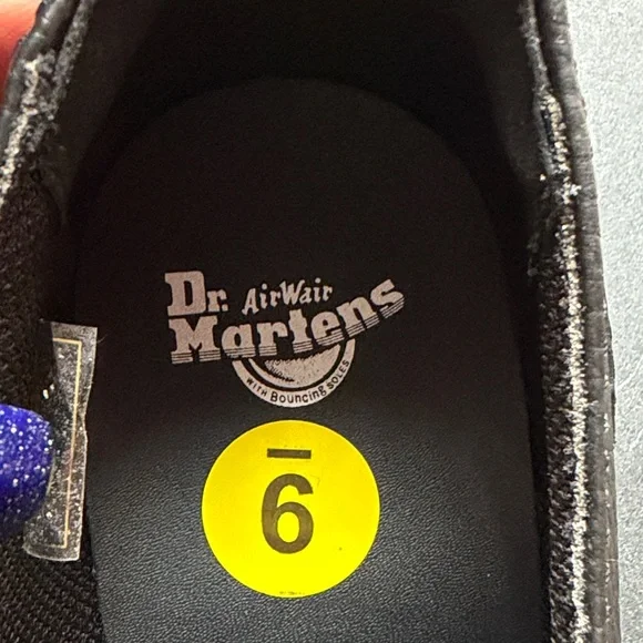 NWOT-Dr. Martens Addina Flower Black Leather Buckle Mary Jane Dress Shoes Size 9 - Picture 7 of 7